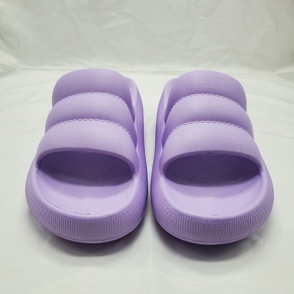 BNWT MIA Kandy Waterproof Platform Slide Sandal In Lavender Sz 10 - Picture 3 of 11